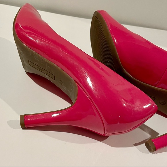 Kelly & Katie Ladies Pink Open Toe Pumps - 8 - Picture 5 of 6